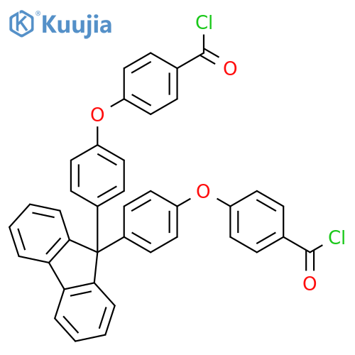 Benzoyl chloride, 4,4'-[9H-fluoren-9-ylidenebis(4,1-phenyleneoxy)]bis- structure