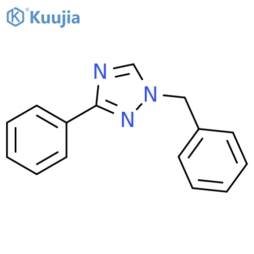1H-1,2,4-Triazole, 3-phenyl-1-(phenylmethyl)- structure