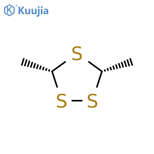 1,2,4-Trithiolane, 3,5-dimethyl-, (3R,5S)-rel- structure