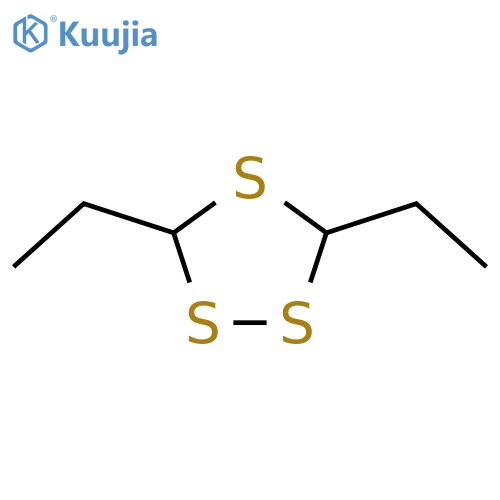 1,2,4-Trithiolane, 3,5-diethyl-, cis- structure