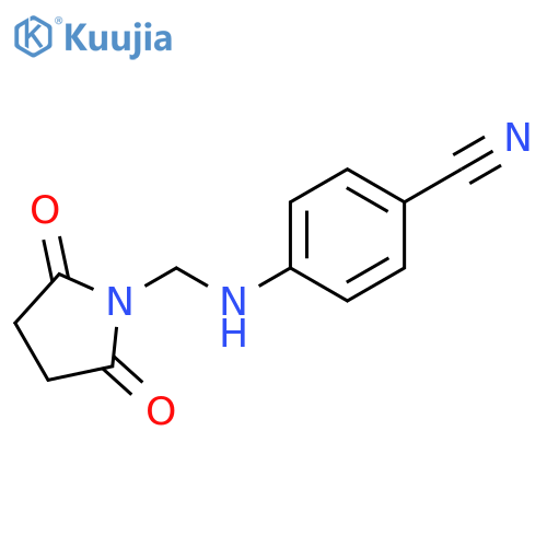 Benzonitrile, 4-[[(2,5-dioxo-1-pyrrolidinyl)methyl]amino]- structure