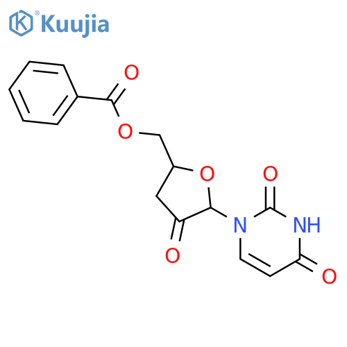 2,4(1H,3H)-Pyrimidinedione,1-[5-[(benzoyloxy)methyl]tetrahydro-3-oxo-2-furanyl]-, (2R-cis)- (9CI) structure