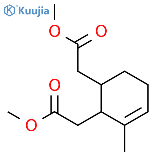 3-Cyclohexene-1,2-diacetic acid, 3-methyl-, dimethyl ester, cis- structure