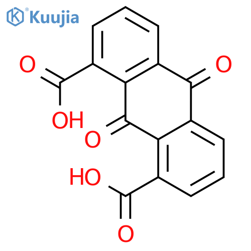 1,8-Anthracenedicarboxylic acid, 9,10-dihydro-9,10-dioxo- structure