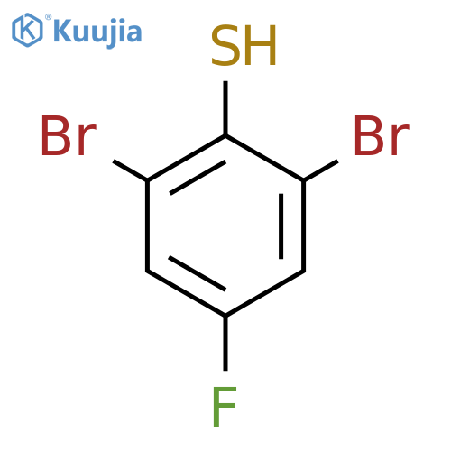 2,6-Dibromo-4-fluorothiophenol structure