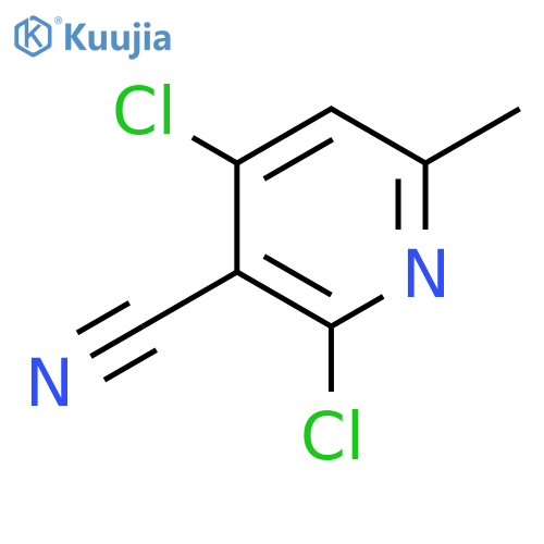 2,4-dichloro-6-methyl-pyridine-3-carbonitrile structure