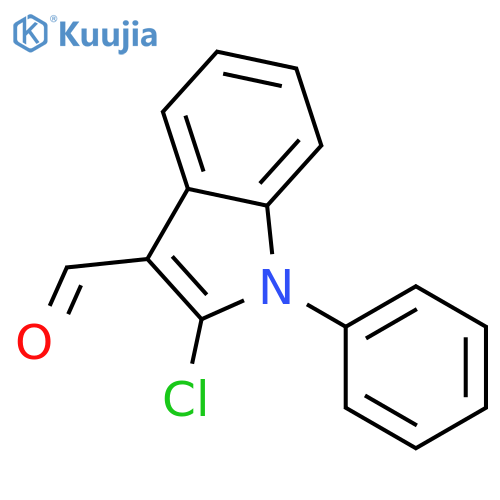 2-chloro-1-phenyl-1H-indole-3-carbaldehyde structure