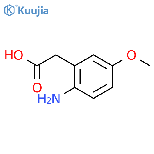 2-(2-Amino-5-methoxyphenyl)acetic acid structure