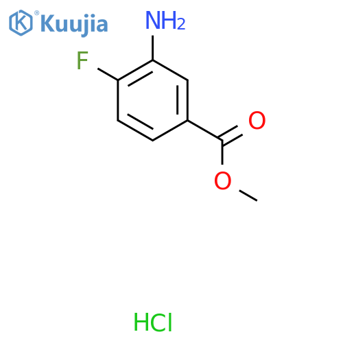 methyl 3-amino-4-fluorobenzoate hydrochloride structure