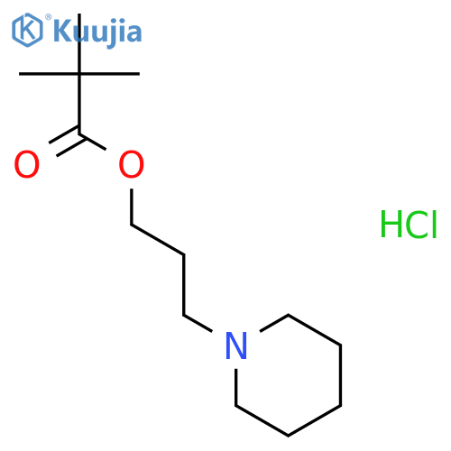 Propanoic acid, 2,2-dimethyl-, 3-(1-piperidinyl)propyl ester, hydrochl oride (9CI) structure