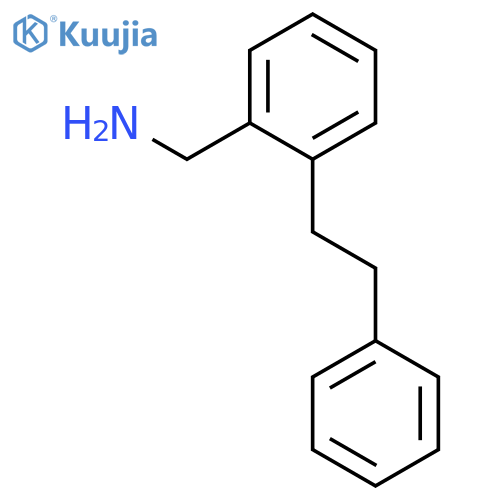 [2-(2-Phenylethyl)phenyl]methanamine structure