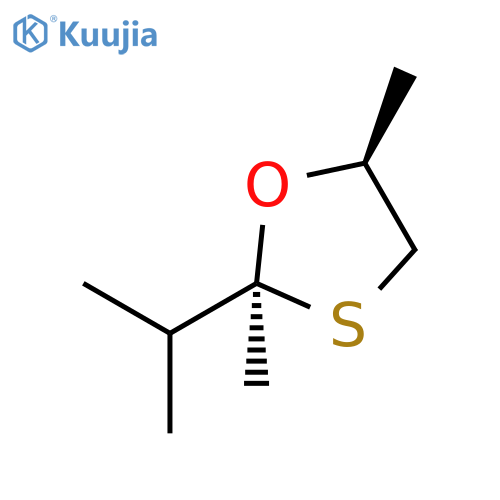1,3-Oxathiolane,2,5-dimethyl-2-(1-methylethyl)-,cis-(9CI) structure