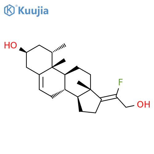 Pregna-5,17(20)-diene-3,21-diol, 20-fluoro-1-methyl-, (1a,3b)- structure