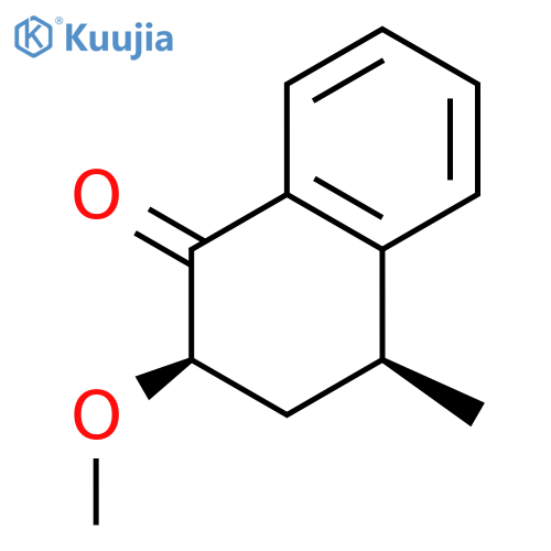 1(2H)-Naphthalenone, 3,4-dihydro-2-methoxy-4-methyl-, (2R,4S)-rel- structure