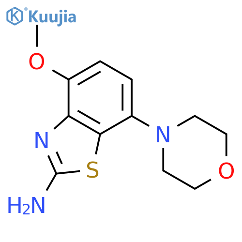 4-methoxy-7-(morpholin-4-yl)-1,3-benzothiazol-2-amine structure