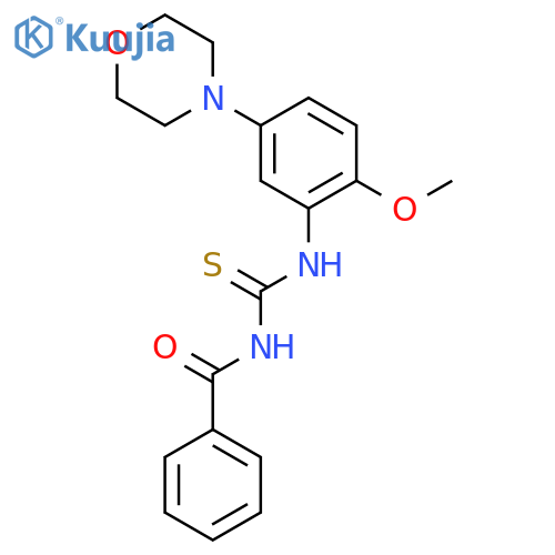 N-(2-Methoxy-5-morpholinophenylcarbamothioyl)benzamide structure