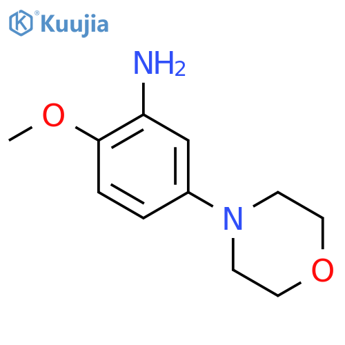 2-Methoxy-5-morpholinoaniline structure