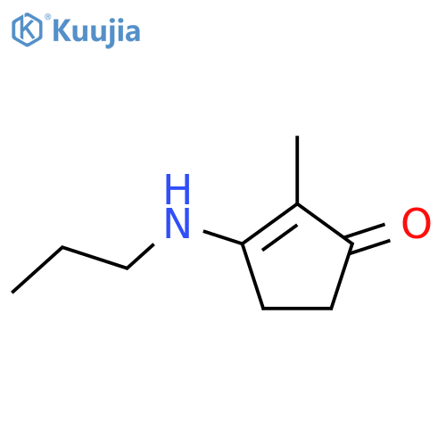 2-Cyclopenten-1-one,2-methyl-3-(propylamino)- structure