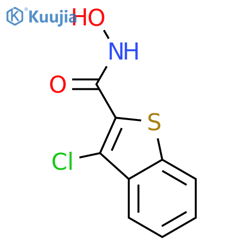 Benzo[b]thiophene-2-carboxamide, 3-chloro-N-hydroxy- structure