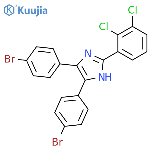 1H-Imidazole, 4,5-bis(4-bromophenyl)-2-(2,3-dichlorophenyl)- structure