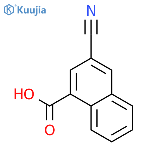 3-cyanonaphthalene-1-carboxylic Acid structure