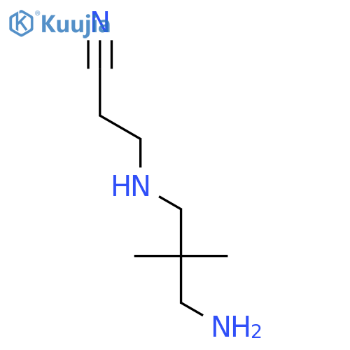 PROPANENITRILE, 3-[(3-AMINO-2,2-DIMETHYLPROPYL)AMINO]- structure