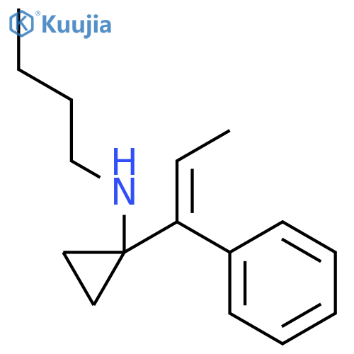 Cyclopropanamine, N-butyl-1-[(1E)-1-phenyl-1-propenyl]- structure