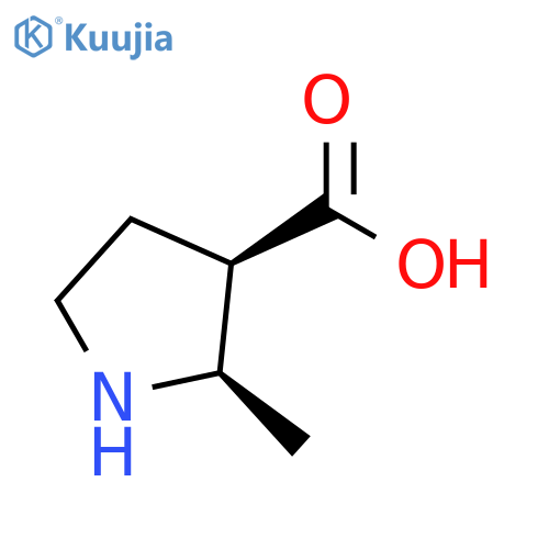 3-Pyrrolidinecarboxylic acid, 2-methyl-, (2R,3R)-rel- structure