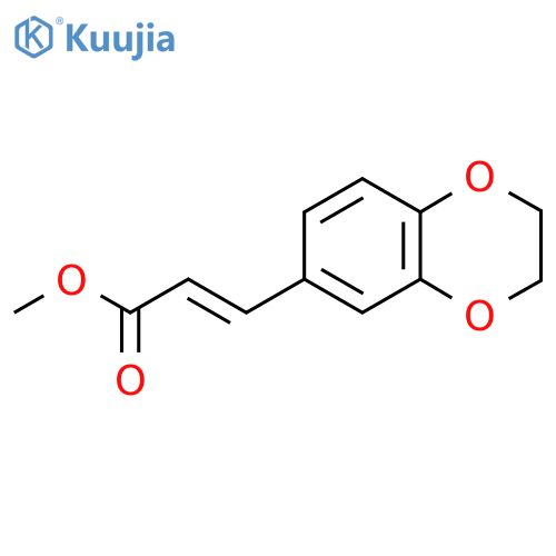Methyl (2E)-3-(2,3-dihydro-1,4-benzodioxin-6-yl)acrylate structure