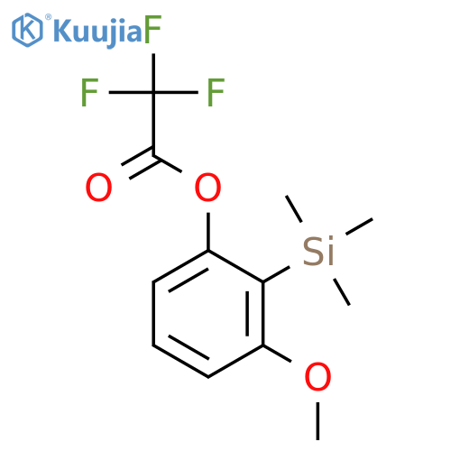 Acetic acid, trifluoro-, 3-methoxy-2-(trimethylsilyl)phenyl ester structure
