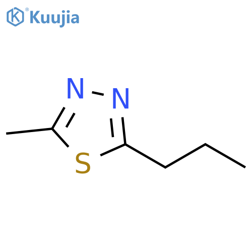 1,3,4-Thiadiazole, 2-methyl-5-propyl- structure