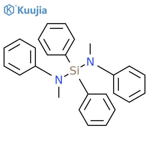 Silanediamine, N,N'-dimethyl-N,N',1,1-tetraphenyl- structure