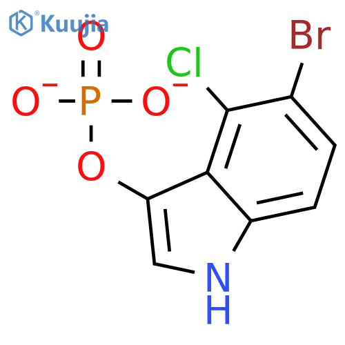 5-Bromo-4-chloro-3-indolyl phosphate structure