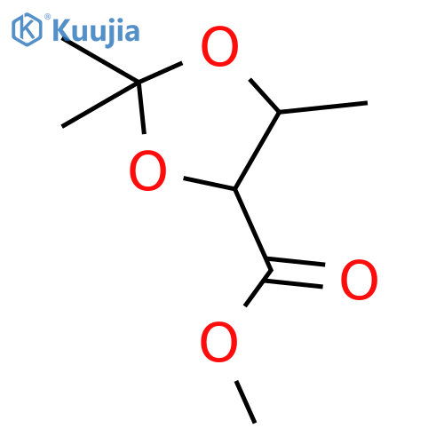 (4S,5R)-Methyl 2,2,5-trimethyl-1,3-dioxolane-4-carboxylate structure
