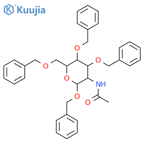 Benzyl 2-Acetamido-3,4,6-tri-O-benzyl-2-deoxy-a-D-glucopyranoside structure