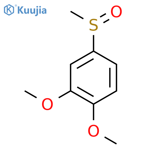 Benzene, 1,2-dimethoxy-4-(methylsulfinyl)- structure