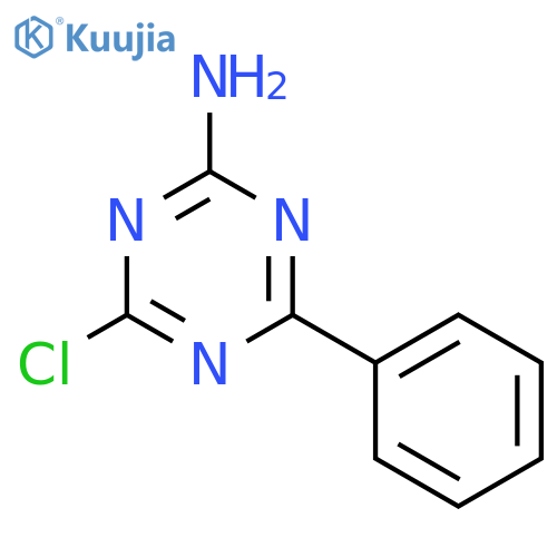 4-chloro-6-phenyl-1,3,5-triazin-2-amine structure