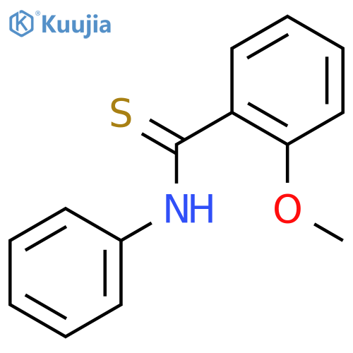 Benzenecarbothioamide, 2-methoxy-N-phenyl- structure