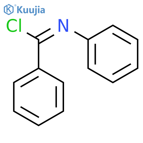 Benzenecarboximidoyl chloride, N-phenyl-, (E)- structure