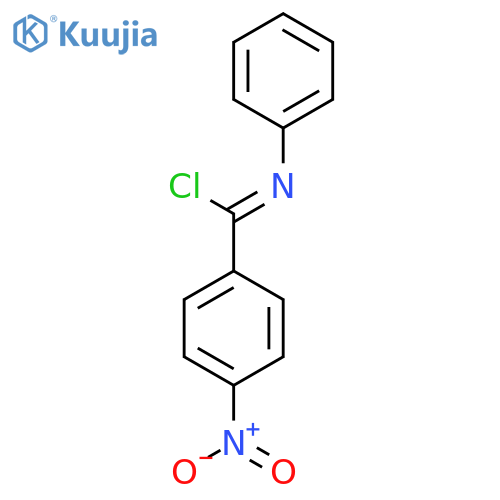 4-nitro-N-phenylbenzene-1-carbonimidoyl chloride structure