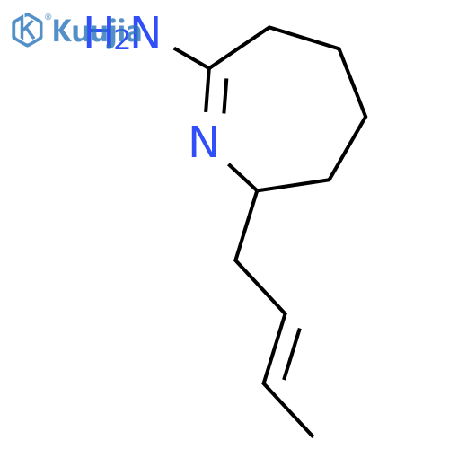 2H-Azepin-7-amine, 2-(2-butenyl)-3,4,5,6-tetrahydro- structure