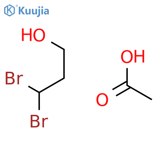 1-Propanol, 3,3-dibromo-, acetate structure