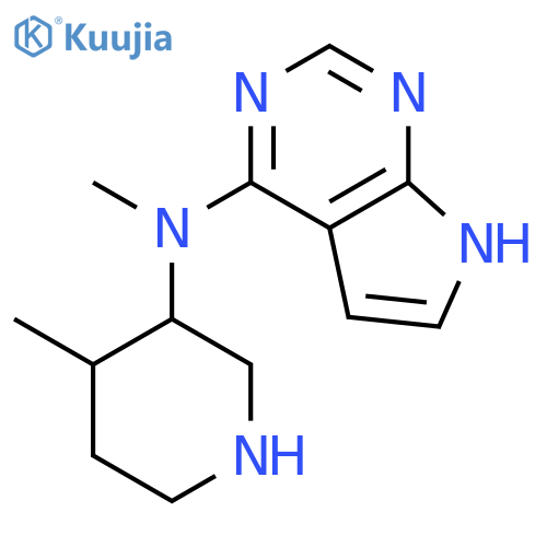 N-methyl-N-[(3S,4S)-4-methyl-3-piperidyl]-7H-pyrrolo[3,2-e]pyrimidin-4-amine structure