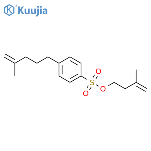 Benzenesulfonic acid, 4-(4-methyl-4-pentenyl)-, 3-methyl-3-butenyl ester structure