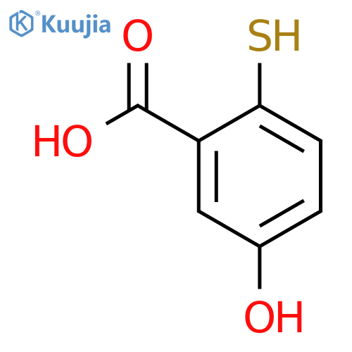 5-hydroxy-2-mercaptoBenzoic acid structure