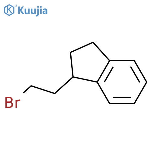 1-(2-bromoethyl)-2,3-dihydro-1H-indene structure