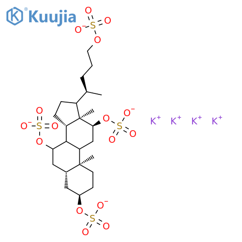 Petromyzonol 3,7,12,24-Tetrasulfate Tetrapotassium Salt structure