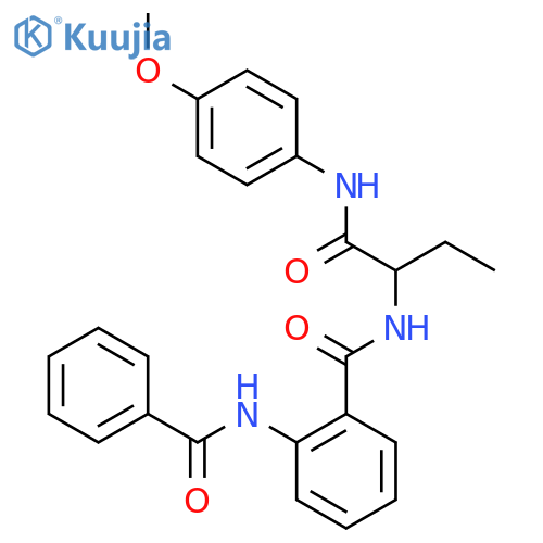 Benzamide,2-(benzoylamino)-N-[1-[[(4-methoxyphenyl)amino]carbonyl]propyl]- structure