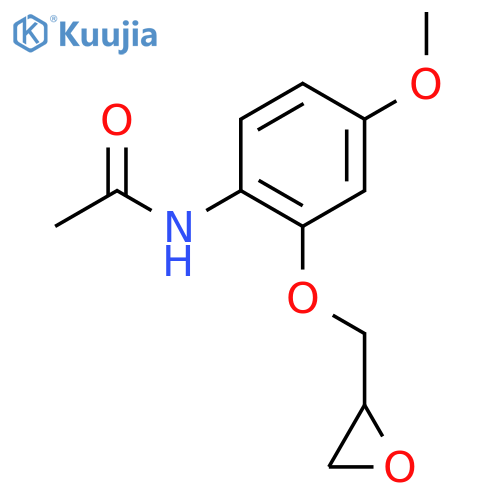 Acetamide, N-[4-methoxy-2-(oxiranylmethoxy)phenyl]- structure