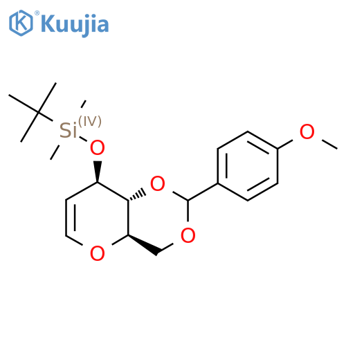 3-O-Tert-butyldimethylsilyl-4,6-O-(4-methoxybenzylidene)-D-glucal structure